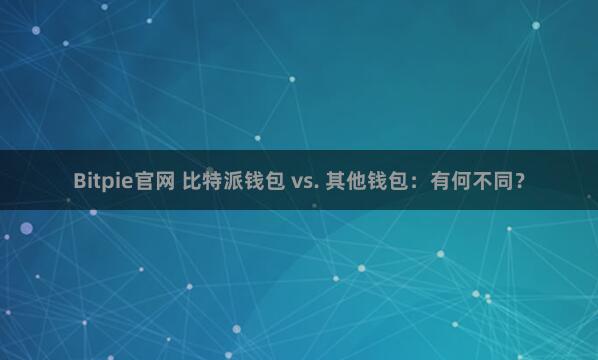 Bitpie官网 比特派钱包 vs. 其他钱包：有何不同？