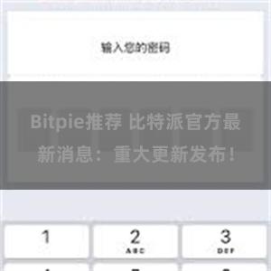 Bitpie推荐 比特派官方最新消息：重大更新发布！