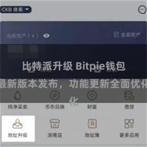 比特派升级 Bitpie钱包最新版本发布，功能更新全面优化