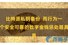 比特派私钥备份  而行为一个安全可靠的数字金钱惩处器具