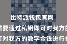 比特派钱包官网  用户只需要通过私钥即可对我方的数字金钱进行抑制