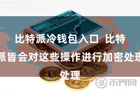 比特派冷钱包入口  比特派皆会对这些操作进行加密处理